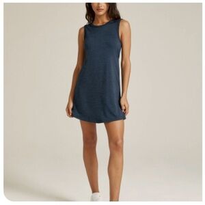 Beyond Yoga sleeveless navy blue dress
